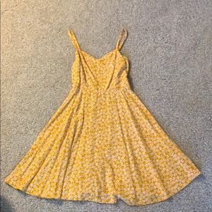 Yellow floral sundress